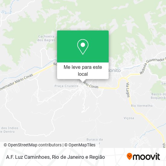 A.F. Luz Caminhoes mapa