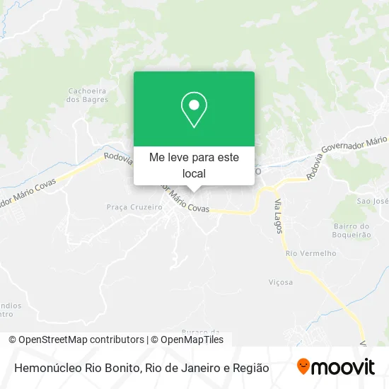 Hemonúcleo Rio Bonito mapa