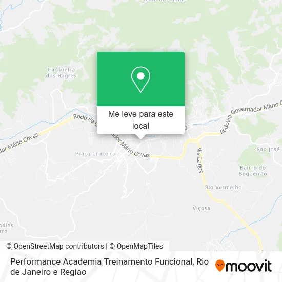 Performance Academia Treinamento Funcional mapa