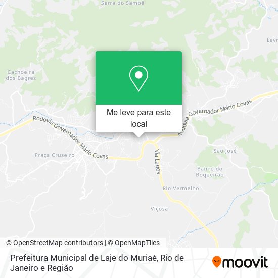 Prefeitura Municipal de Laje do Muriaé mapa