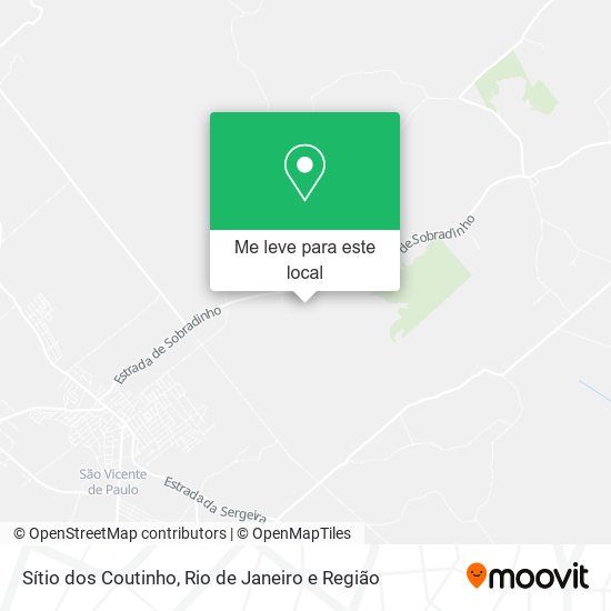 Sítio dos Coutinho mapa