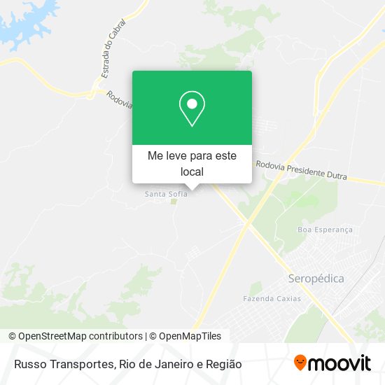 Russo Transportes mapa