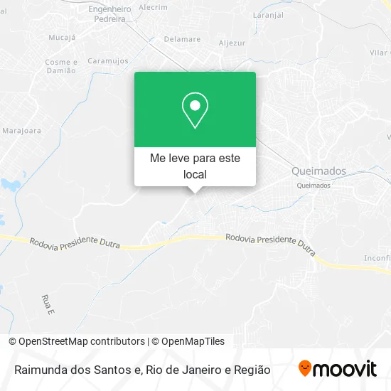 Raimunda dos Santos e mapa