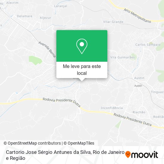 Cartorio Jose Sérgio Antunes da Silva mapa