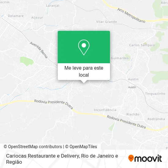 Cariocas Restaurante e Delivery mapa