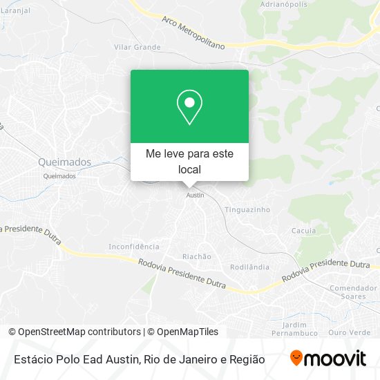 Estácio Polo Ead Austin mapa