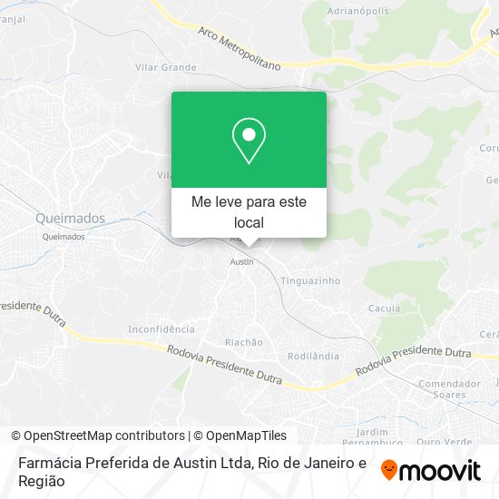 Farmácia Preferida de Austin Ltda mapa
