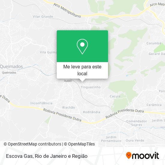 Escova Gas mapa