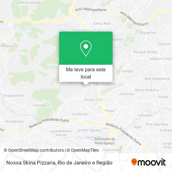 Nossa Skina Pizzaria mapa