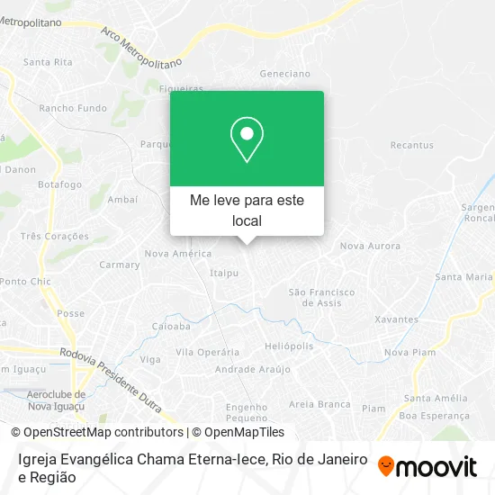 Igreja Evangélica Chama Eterna-Iece mapa