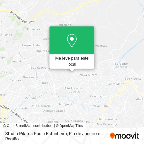 Studio Pilates Paula Estanheiro mapa