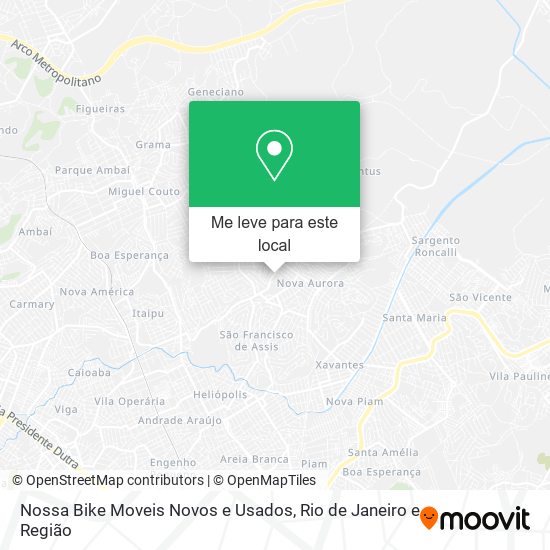 Nossa Bike Moveis Novos e Usados mapa