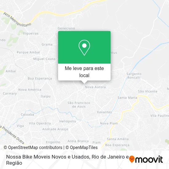 Nossa Bike Moveis Novos e Usados mapa
