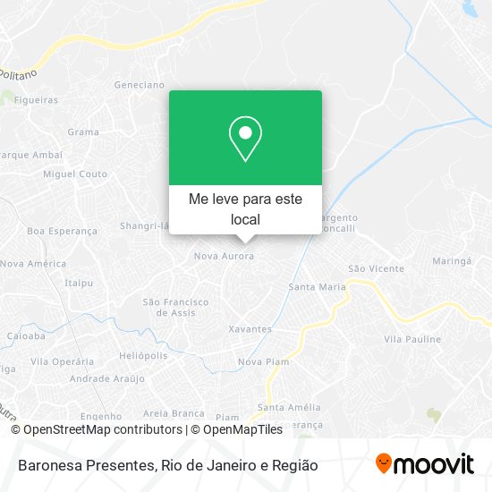 Baronesa Presentes mapa