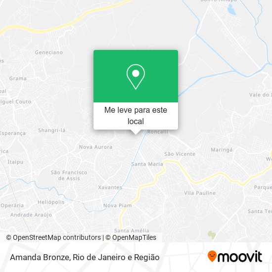 Amanda Bronze mapa