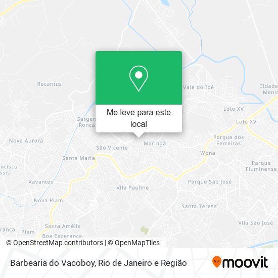 Barbearia do Vacoboy mapa