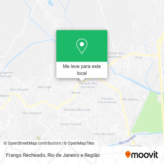 Frango Recheado mapa