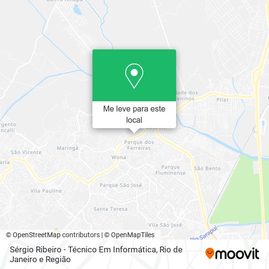 Sérgio Ribeiro - Técnico Em Informática mapa