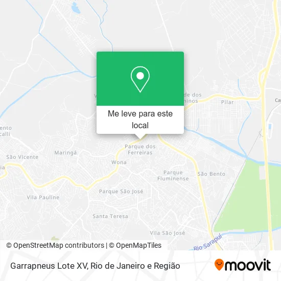 Garrapneus Lote XV mapa