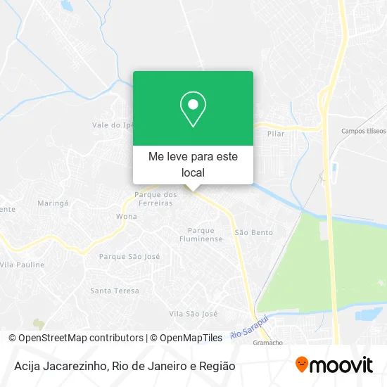 Acija Jacarezinho mapa
