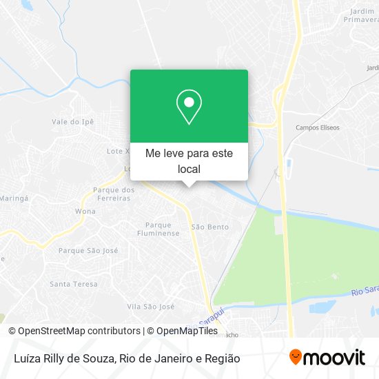Luíza Rilly de Souza mapa