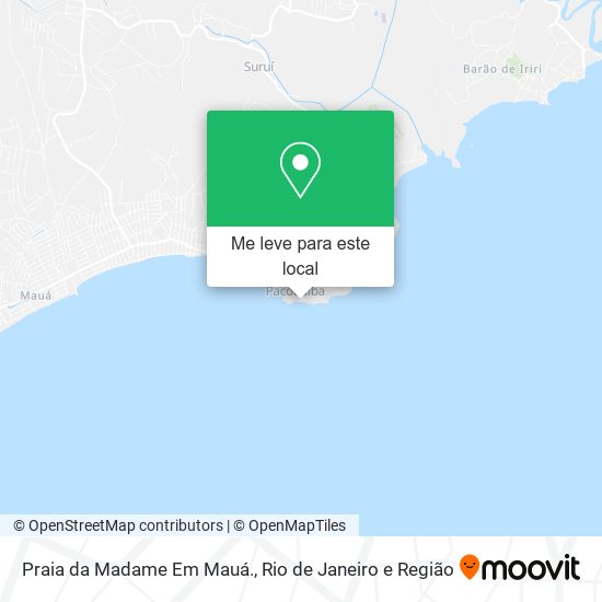 Praia da Madame Em Mauá. mapa