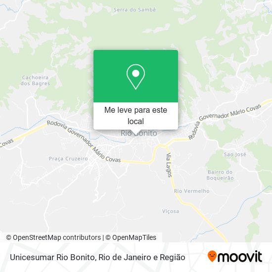 Unicesumar Rio Bonito mapa
