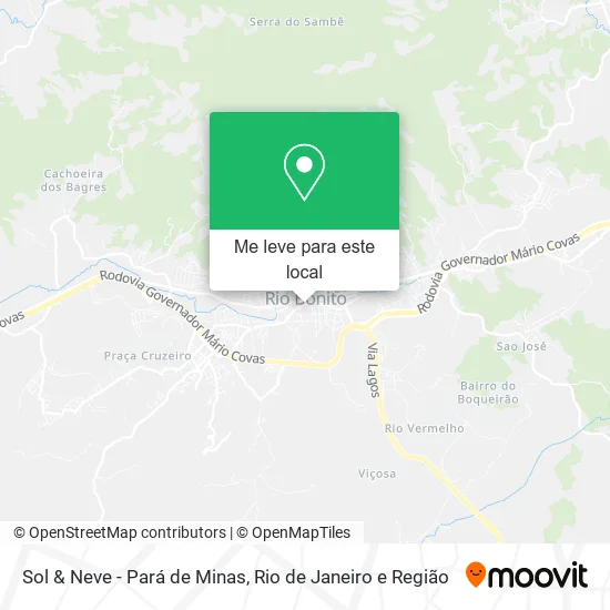 Sol & Neve - Pará de Minas mapa