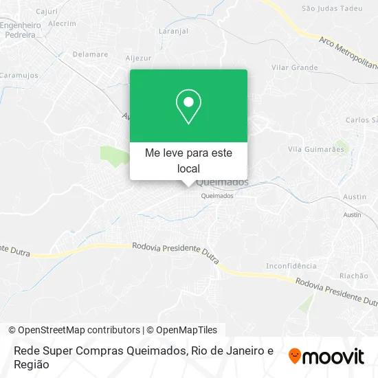 Rede Super Compras Queimados mapa