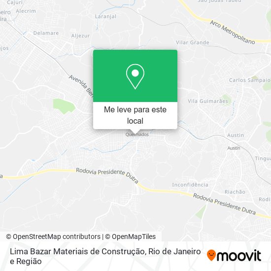 Lima Bazar Materiais de Construção mapa
