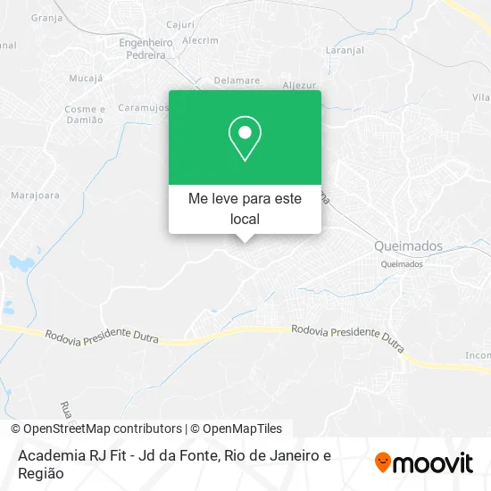 Academia RJ Fit - Jd da Fonte mapa