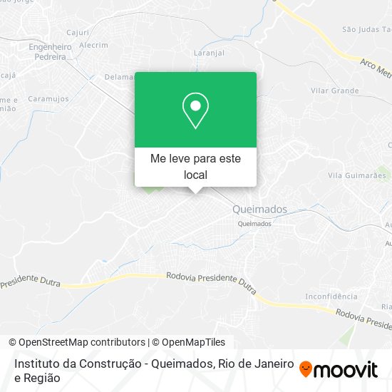 Instituto da Construção - Queimados mapa