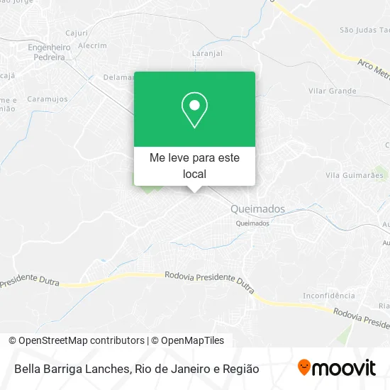 Bella Barriga Lanches mapa