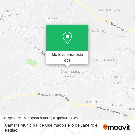 Camara Municipal de Queimados mapa