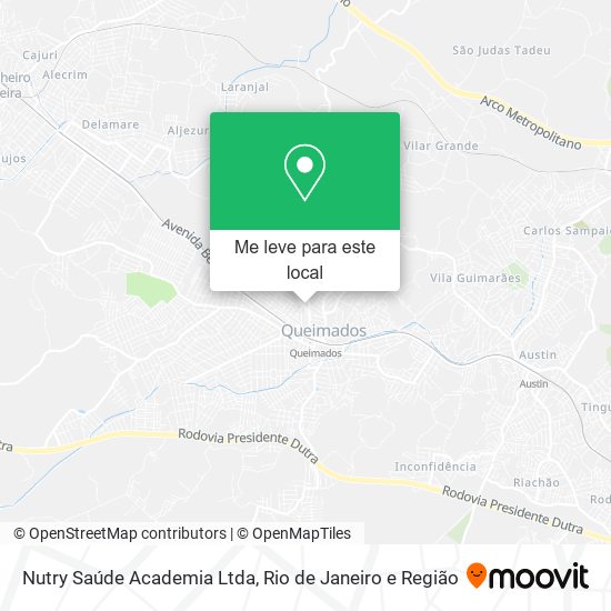 Nutry Saúde Academia Ltda mapa