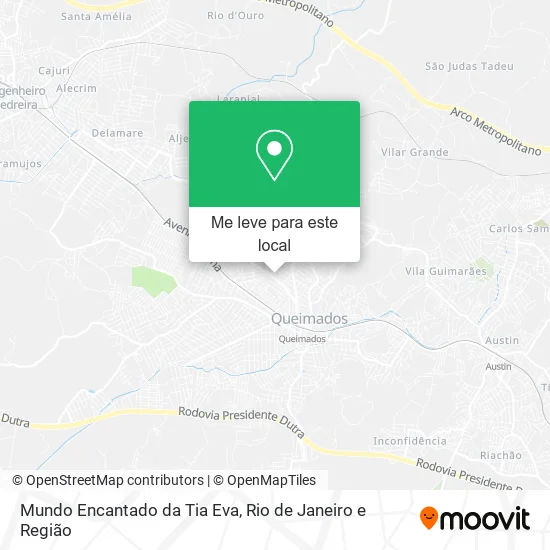 Mundo Encantado da Tia Eva mapa