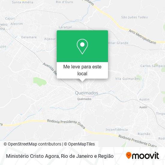 Ministério Cristo Agora mapa