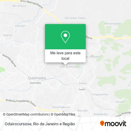 Odairocursose mapa