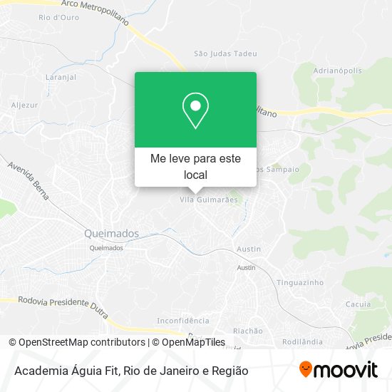 Academia Águia Fit mapa