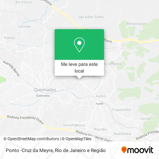 Ponto -Cruz da Meyre mapa