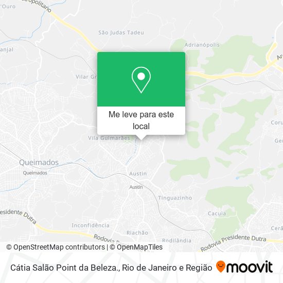 Cátia Salão Point da Beleza. mapa