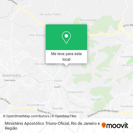 Ministério Apostólico Triuno-Oficial mapa