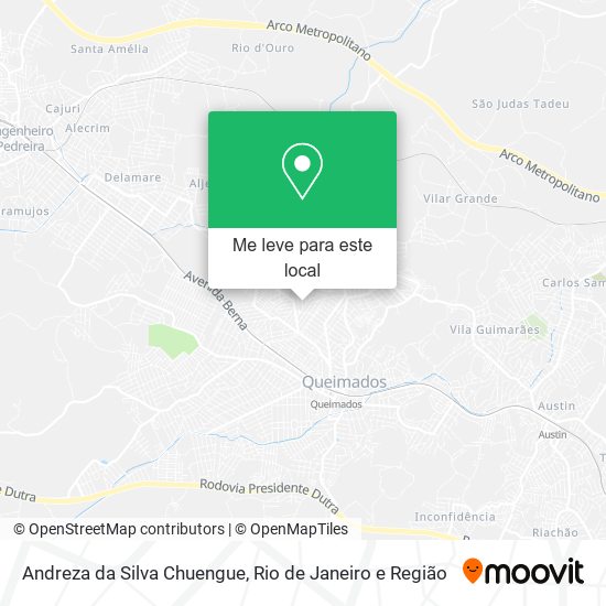 Andreza da Silva Chuengue mapa