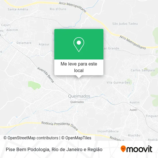 Pise Bem Podologia mapa