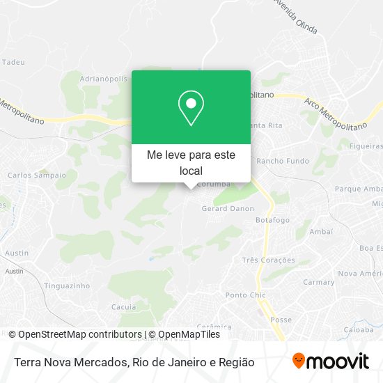 Terra Nova Mercados mapa