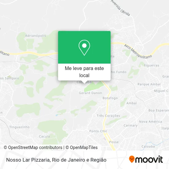 Nosso Lar Pizzaria mapa