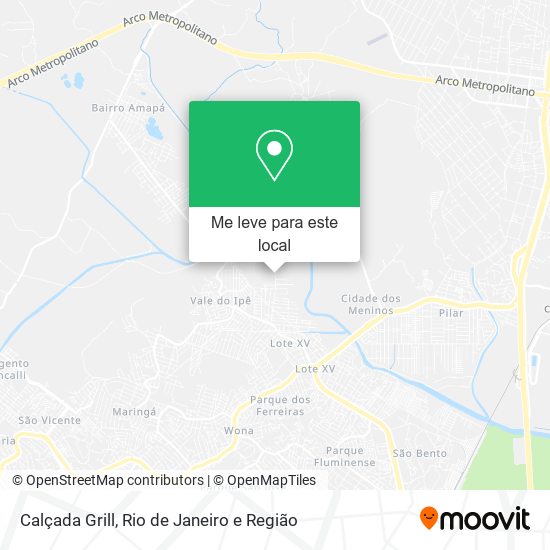 Calçada Grill mapa
