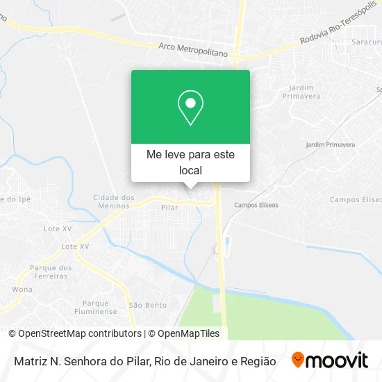 Matriz N. Senhora do Pilar mapa