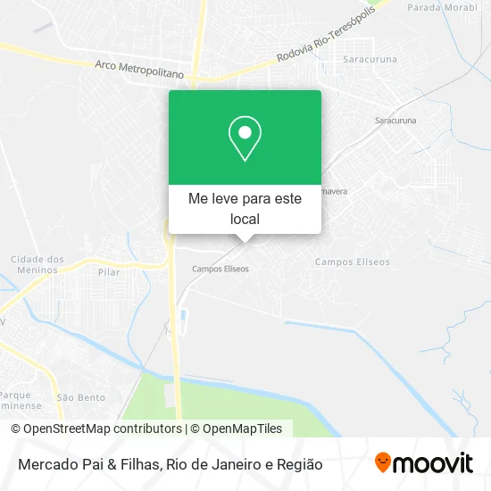 Mercado Pai & Filhas mapa