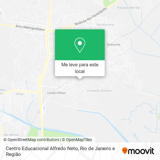 Centro Educacional Alfredo Neto mapa